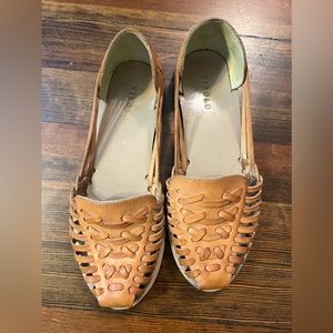 Nisolo huarache tan leather sandals 7.5